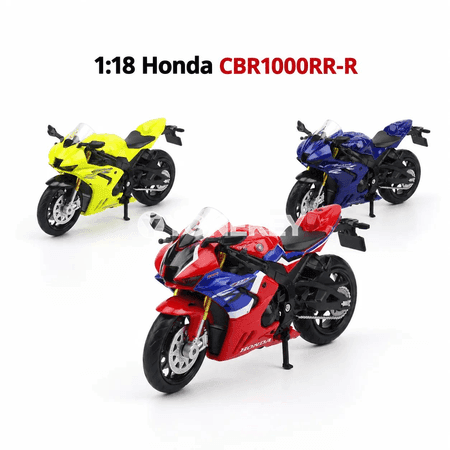 Honda CBR1000RR-R 1:18 metal motosikl modeli, kolleksiýa üçin