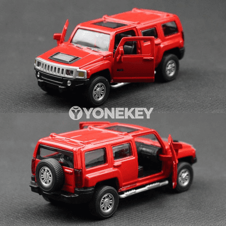 Hummer H3 1:43 metal model awtoulagy, açylýan gapyly, pull back