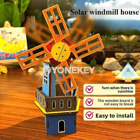 Gün energiýasy bilen işleýän çagalar üçin DIY ylmy tejribe modeli