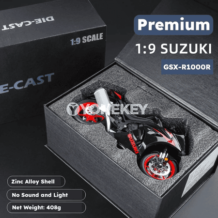1:9 motosikl modeli, metal diecast, kolleksiýa we sowgat üçin