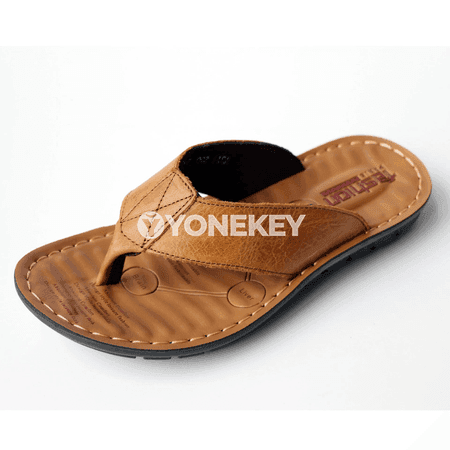 Erkekler üçin tomuslaýyn flip-flop sandallar, ýeňil we süýşmeýän