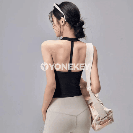 Aýallar üçin dem alýan sport bra, tikişsiz, ýeňil, ýoga üçin