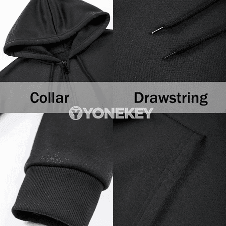 Erkekler üçin ýyly kapýuşonly zipli hudi, içi fleece
