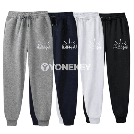 Erkekler üçin sport we gündelik jogging balaklar, ýyly fleece