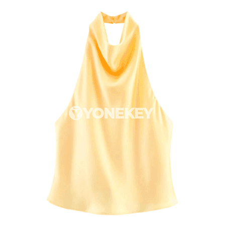 Zenanlar üçin atlas boýunly ýeňsiz halter top