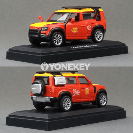 Land Rover Defender 110 1:43 metal modeli, çekilýän oýnawaç awtoulag