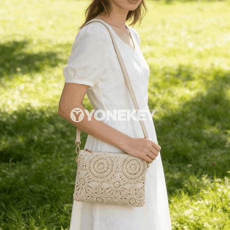 Aýal-gyzlar üçin kroşe crossbody sumka, ýeňil, gündelik stil
