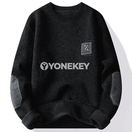 Erkekler üçin ýyly trikotaž switer, gyş üçin ýumşak fleece