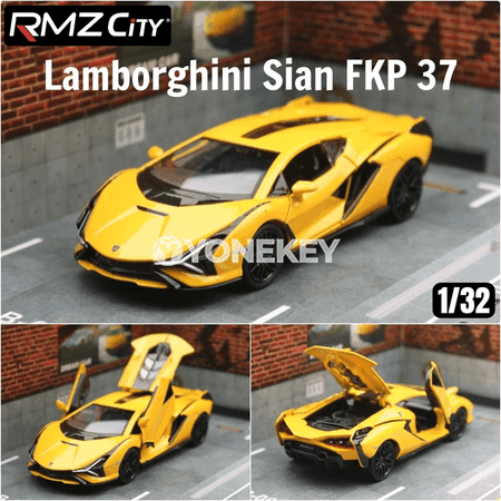 Lamborghini Sian FKP 37 1:32 metal awtoulag modeli, çagalar üçin