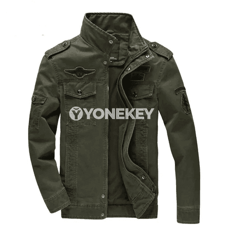Erkekler üçin harby stil ýeňil kurtka, ýaz-güýz üçin, M-6XL