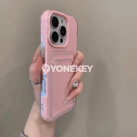 iPhone üçin 2in1 kartoçkaly Candy örtük, TPU+PC goragly
