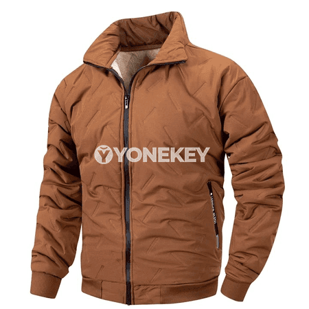 Erkekler üçin ýyly fleece gyş penjeki, gündelik we açyk howa üçin