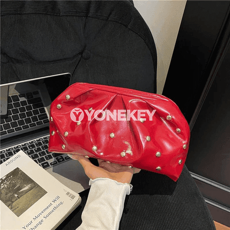 Zenanlar üçin ýönekeý döwrebap clutch sumka, PU deri