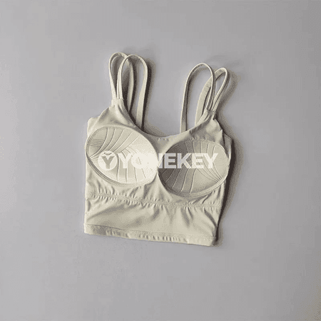 Aýallar üçin sport bra, ýoga we fitnes üçin rahat top