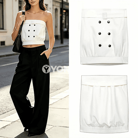 Zenanlar üçin retro ýeňsiz slim top, ýaz-tomus üçin sypaýy stil