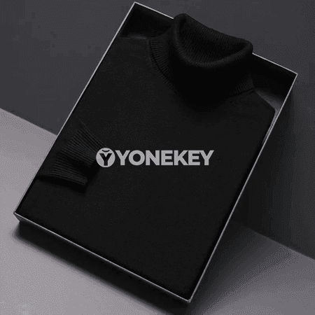 Erkekler üçin ýyly turtlenek switer, ýeňil we rahat gündelik model