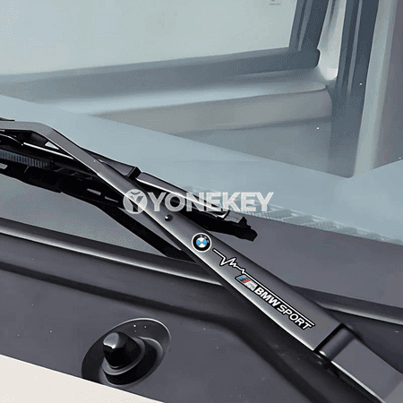 BMW üçin 2 sany awtoulag stikeri, wiper bezeg liýasy