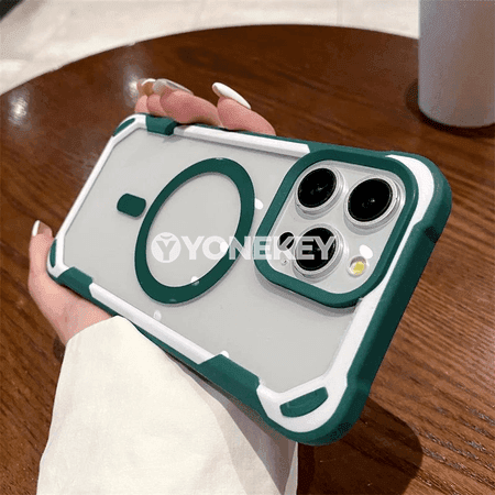 iPhone 11–15 üçin magnetli wireless güýçlendiriji gorag gap