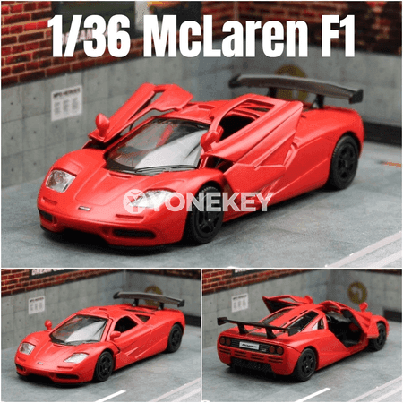 McLaren F1 metal model awtoulag, 1:36, sportyw görnüşli