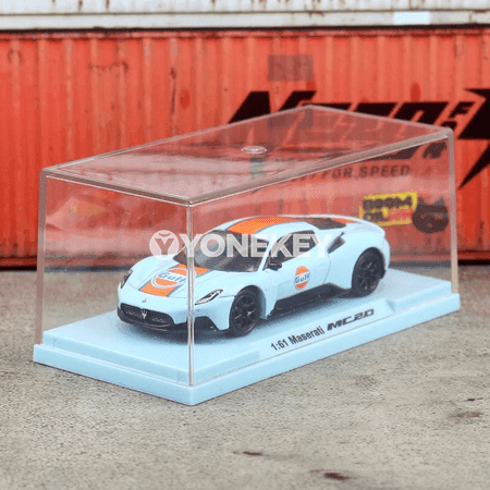 CCA Maserati MC20 1:61 metal model awtoulag, görkezme guty bilen