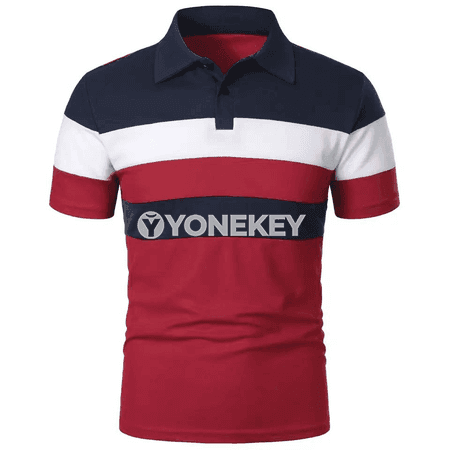 Erkekler üçin ýeňil gysga ýeňli polo futbolka 6XL çenli