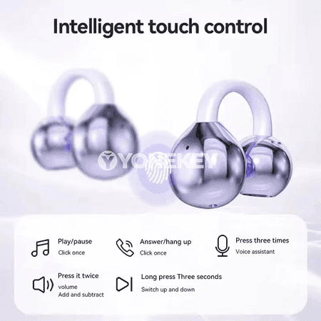 D151 TWS Bluetooth Nauşnikler, LED displeýli, sport üçin