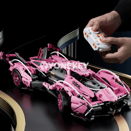 1:14 gülgüne gurluşyk blokly roadster, RC tehnologiýaly sport modeli
