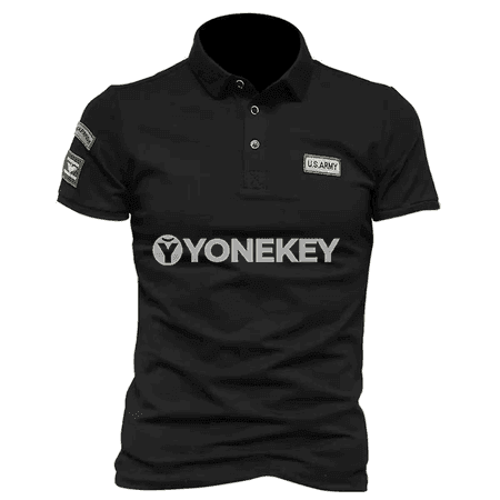 Erkekler üçin ýeňil, howa geçiriji, gysga ýeňli polo futbolka