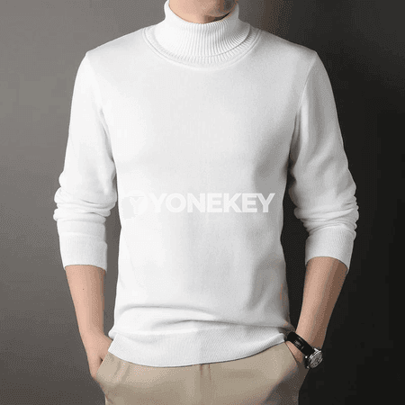 Erkekler üçin ýyly gyş switeri, ýokary boýunly, ýumşak fleece