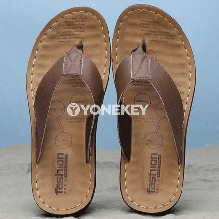 Erkekler üçin tomuslaýyn flip-flop sandallar, ýeňil we süýşmeýän