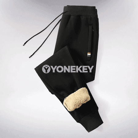 Gyş üçin ýyly erkek sport ştany, ýüplü, giň we rahat model