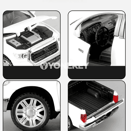 1:32 Toyota Tundra metal model awtoulagy, açylýan gapy, ses we ýagtylyk