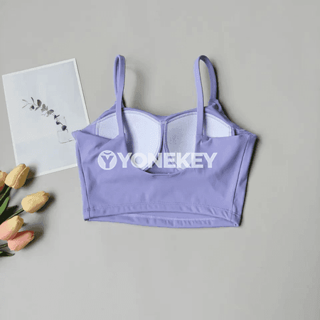 Zenanlar üçin dem alýan sport bra, padly, ýokary amatly