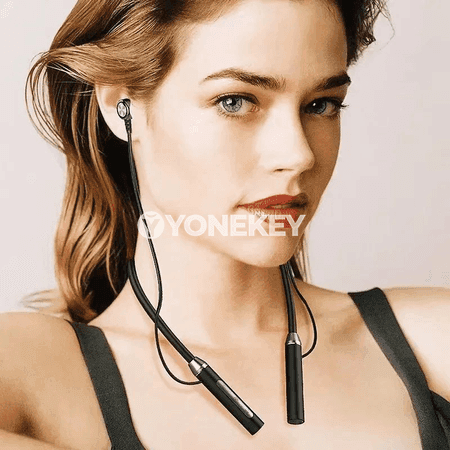 Bluetooth 5.3 sport gulakly nauşnik, magnitli, mikrofonly
