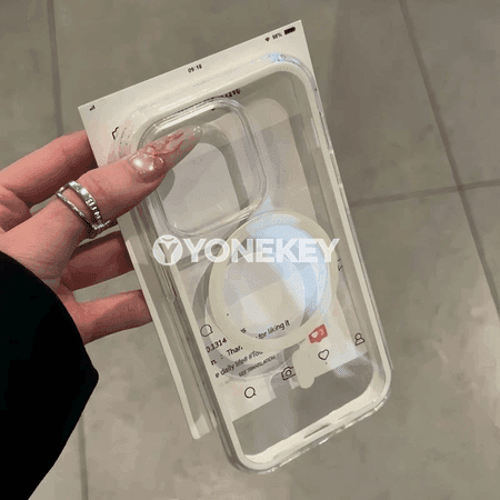 iPhone üçin açyk magsafe kılıf, magnitli, ýeňil we goragly