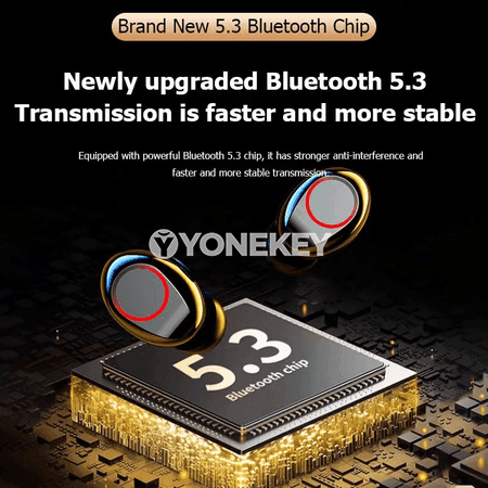 M90 Bluetooth 5.3 TWS sport gulak içi nauşnik, zarýad gaply