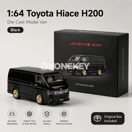 Toyota Hiace H200 metal oýunjak awtoulag, 1:64, kolleksiýa modeli