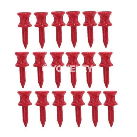 50 sany plastmassa golf tee toplumy, 25–51 mm, dürli reňkler