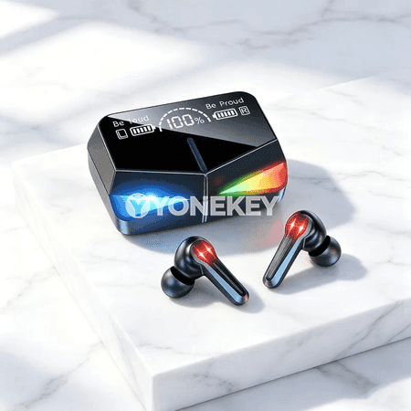 CHUBAN M28 Bluetooth 5.3 simsiz nauşnik, duýgur dolandyryşly, suw geçirmeýän