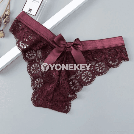 3 bölek dantelli aýal G-tanga içki eşigi toplumy