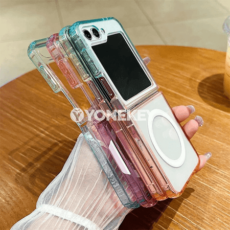 Samsung Galaxy Z Flip üçin magnitli gradient gorag gapak