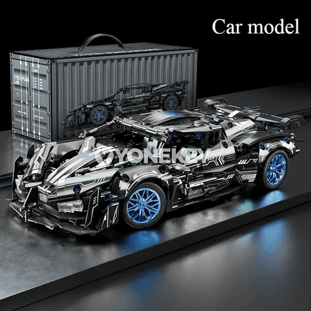1:14 gurluşyk blokly sport maşyny, uzakdan dolandyrylýan DIY model