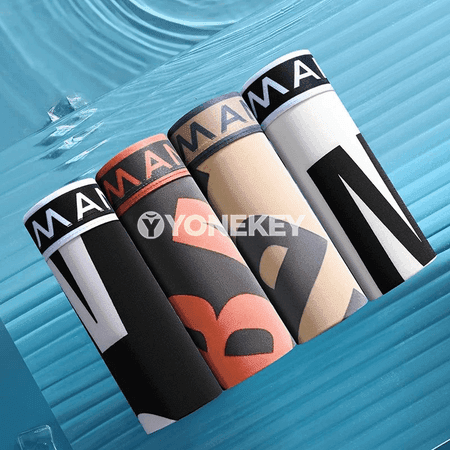 Erkekler üçin 4 bölekli boxer içki balak, L–6XL
