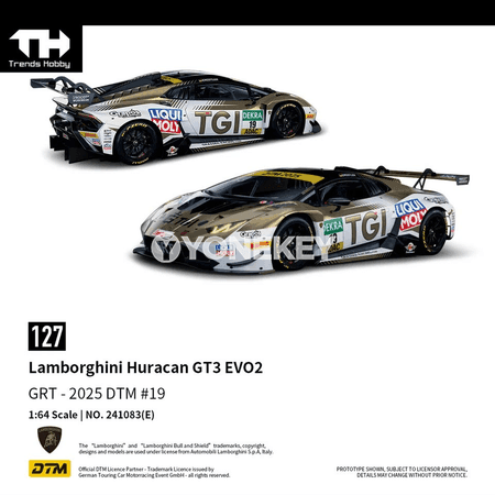 Lamborghini Huracan GT3 EVO2 1:64 diecast metal awtoulag modeli
