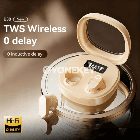 Simsiz Bluetooth in-ear nauşnikler, mikrofonly, ýokary ses hili
