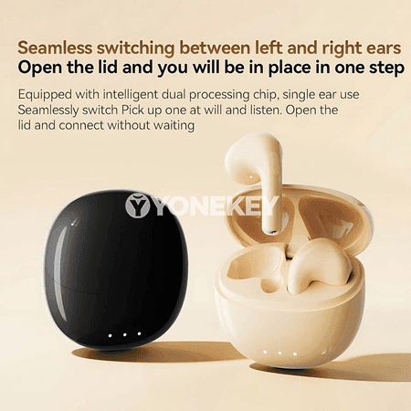HIFI Bluetooth TWS simsiz sport nauşnigi, mikrofonly