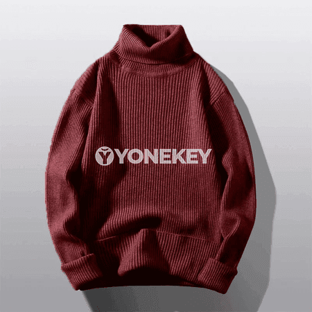 Erkekler üçin ýyly boýy ýokary switer, güýz-gyş üçin turtlenek