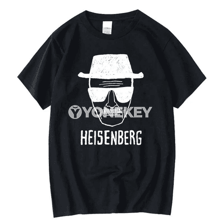 Erkekler üçin Heisenberg ýazgyly ýazky futbolka