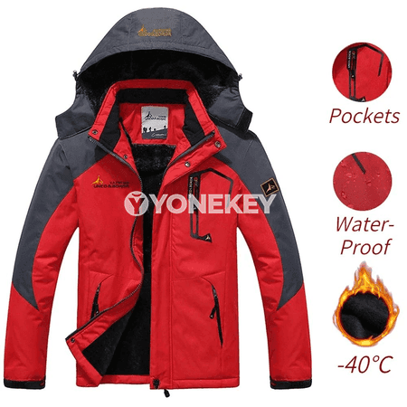 Gyş üçin ýyly, kapýuşonly erkekler parka penjek