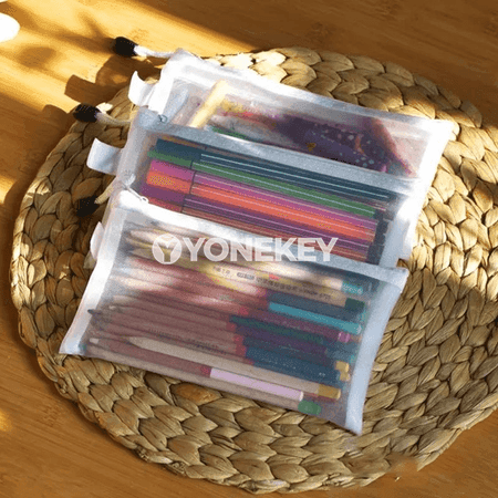 3 sany köp maksatly transparent fermuarly saklaýyş sumkasy